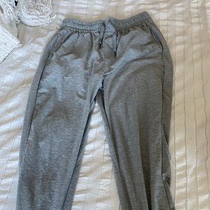 Gray cuffed sweatpants